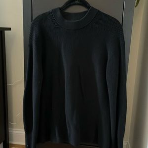 Lululemon Black cotton crewneck sweater